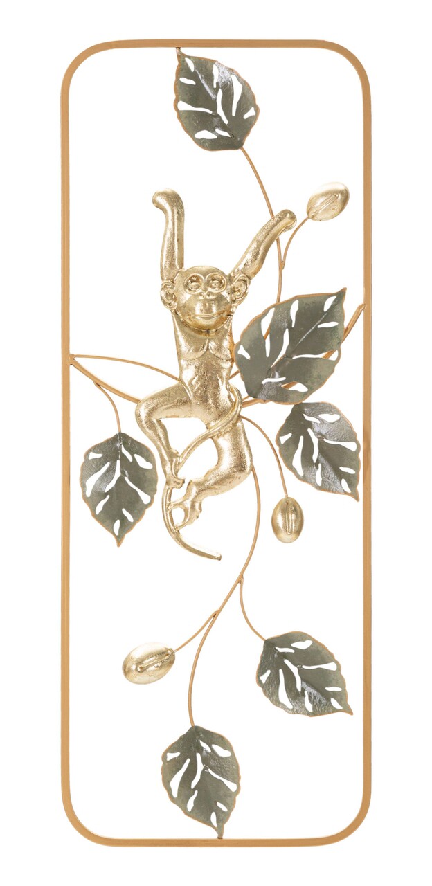 Decoratiune de perete Monkey, Mauro Ferretti, 28.6 x 74.3 cm, fier, multicolor - imagine 7